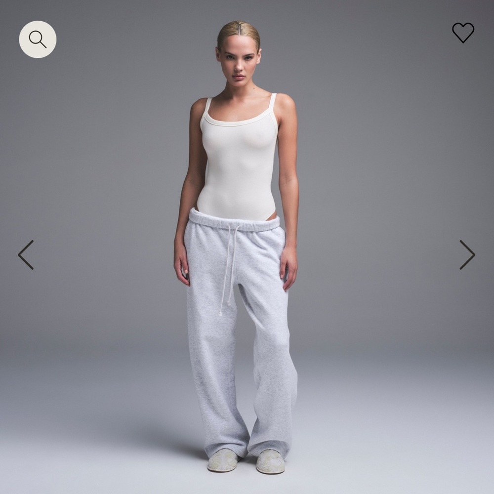 Skims Scoop Neck Bodysuit in Marble